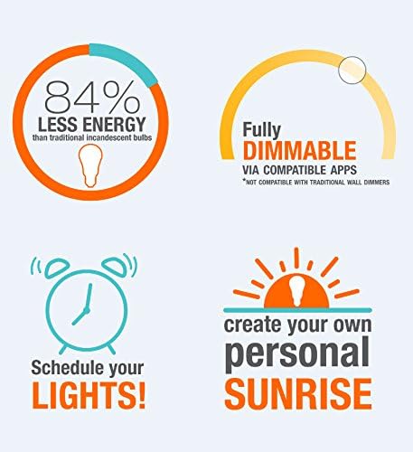 Sylvania Smart 10W BR30 LED Light Bulb for SmartThings and Alexa, Dimmable, 10 Year, 800 Lumens, 2700K, Soft White - 1 Pack (74581)