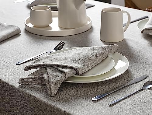 Laura Ashley Harper Set of 6 Napkins, 18" x 18", Taupe - Image 3
