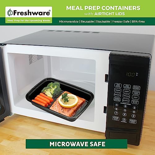 Freshware Meal Prep Containers [50 Pack] 24 oz Food Containers with Lids - Image 6