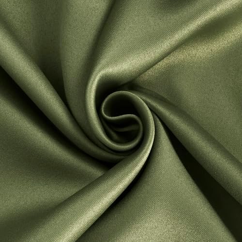 Sun Zero Oslo Theater Grade Extreme 100% Blackout Rod Pocket Curtain Panel, 52" x 84", Sage Green