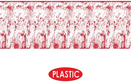 Beistle Bloody Wall Backdrop Halloween Horror Scene Setter 4 x 30 Feet