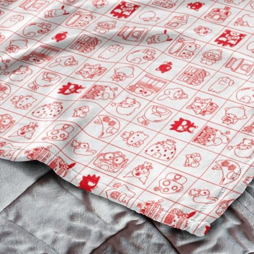 Northwest Hello Kitty Silk Touch Throw Blanket, 50" x 60", Hello Friends