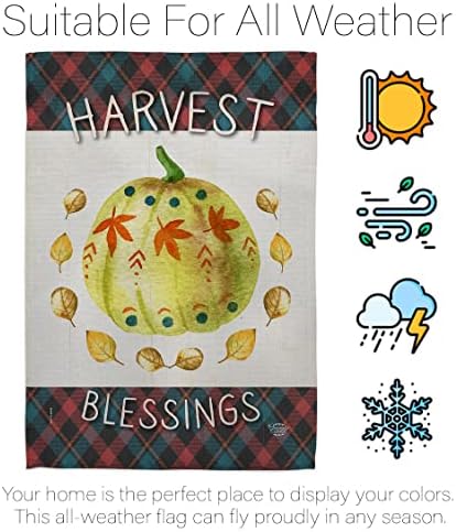 Fall Tapestry Wood Dowel Set Rod Home Banner Textile Poster Flag Stand Pole Room Wall Scroll Hanging Colorful Pumpkin Thanksgiving Indoor Decor, Autumn Gifts Made in USA - Image 6