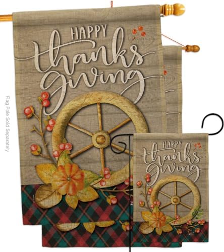 Tapestry Wood Dowel Set Rod Home Applique Banner Textile Poster Flag Pole Room Wall Scroll Hanging Pumpkins Thanksgiving Fall Indoor Decor, Autumn Gifts Made in USA by Unknown