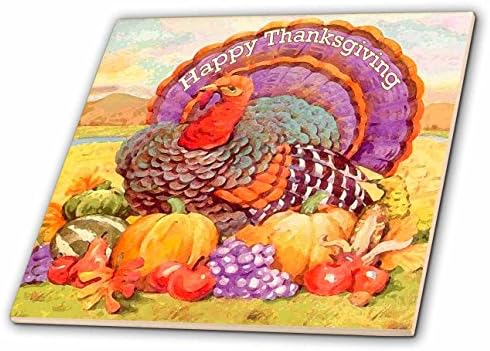 3dRose Holidays - Happy Thanksgiving 6 Inch Ceramic Tile - Image 4