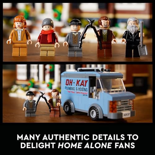LEGO Ideas Home Alone McCallisters' House Building Set for Adults - Collectible Movie Model Kit for Office or Bookshelf Decor - Gift for Holidays or Birthdays - W/ 5 Minifigures - 21330 - Image 4