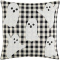 Mud Pie Ghost Halloween Pillow, 18" x 18"