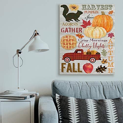 Rustic Fall Phrases Farmhouse, 36 x 48 Inch Canvas Wall Art - Image 2