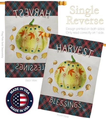 Fall Tapestry Wood Dowel Set Rod Home Banner Textile Poster Flag Stand Pole Room Wall Scroll Hanging Colorful Pumpkin Thanksgiving Indoor Decor, Autumn Gifts Made in USA - Image 3