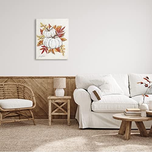Stupell Industries Autumn Pumpkin Still Life, 24 x 30 Inch Canvas Wall Art - Image 2