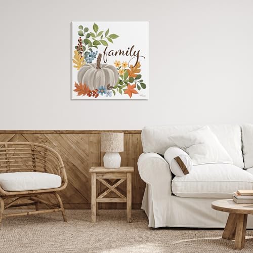 Stupell Industries Autumnal Family Pumpkin, 30 x 30 Inch Canvas Wall Art - Image 3