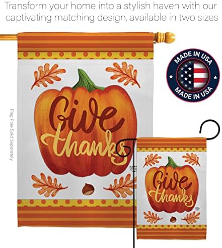 Thanksgiving Decorations Tapestry Wood Dowel Set Rod Home Banner Textile Poster Flag Stand Pole Room Wall Scroll Hanging Farmhouse Grandma Pumpkin Give Thanks Indoor Decor Fall Gifts Made In USA - Image 4