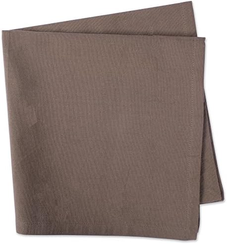 DII Solid Napkin Set Collection, 20x20, Brown, 6 Piece - Image 3