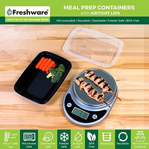 Freshware Meal Prep Containers [150 Pack] 28 oz Food Containers with Lids - Image 2