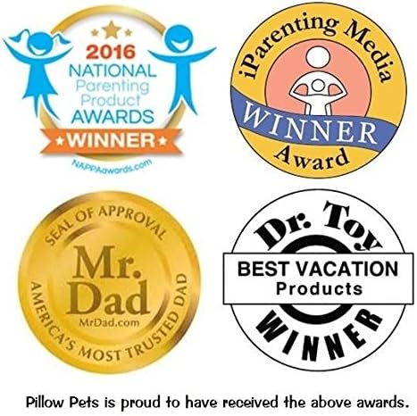 Pillow Pets Nickelodeon Paw Patrol Marshall, 16" Plush Toy | Soft Plush Pillow Companion, Unfastens into a Cozy Pillow at Night, Machine Washable, BPA and Phthalates Free