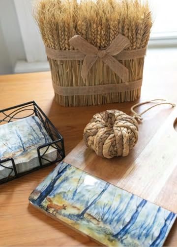 Boston International Mini Pumpkins Thanksgiving Halloween Decorations for Home, Set of 3, Natural Woven - Image 4