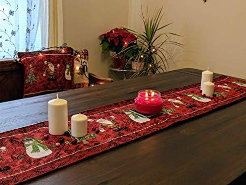 Tache Home Fashion VE8577-TR-1390 Sunflower Field Scarecrow Thanksgiving Autumn Harvest Country Farmhouse Vintage Decorative Woven Tapestry Table Runners, 13x92 - Image 6