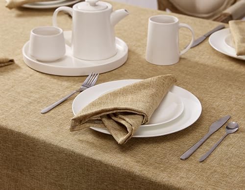 Laura Ashley Harper Set of 6 Napkins, 18" x 18", Gold - Image 3
