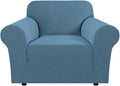 H.VERSAILTEX Armchair Cover High Stretch Sofa Slipcover 1 Piece Couch Covers for Sofa Durable Spandex Fabric Non Skid Machine Washable(Armchair 31"-40", Dusty Blue)