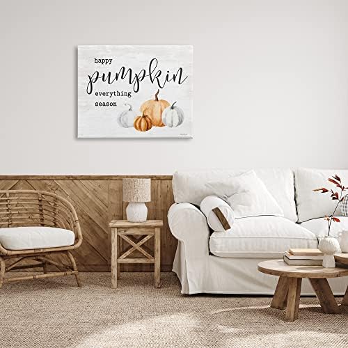 Happy Pumpkin Autumn Harvest, 30 x 40 Inch Canvas Wall Art - Image 3