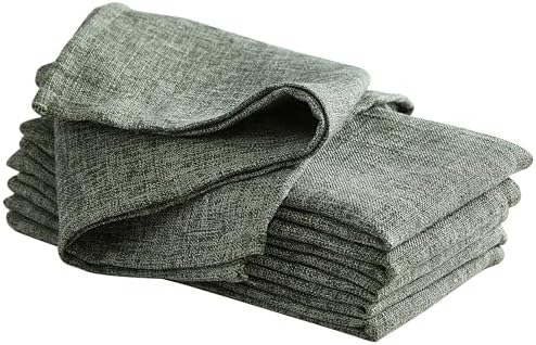 Laura Ashley Harper Set of 6 Napkins, 18" x 18", Olive by LauraAshley