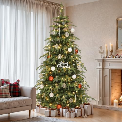 YITAHOME 7.5ft Prelit Green Aspen Fir Christmas Tree with Remote - Image 2