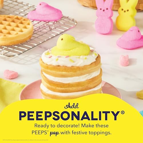 Dash & PEEPS Chick Mini Waffle Maker, Nonstick Cooking Surface, Yellow - Image 3