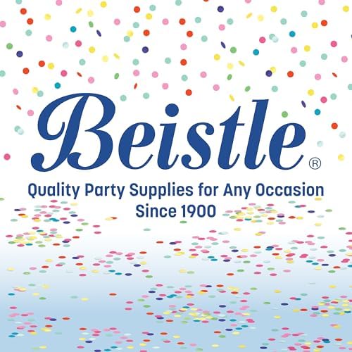 Beistle Orange & Black Stripes Tablecovers, 54” x 108”, 2 Pieces – Plastic Table Cloth, Rectangular Tablecloth, Holiday Tablecloth, Halloween Plastic Tablecloth, Halloween Decorations