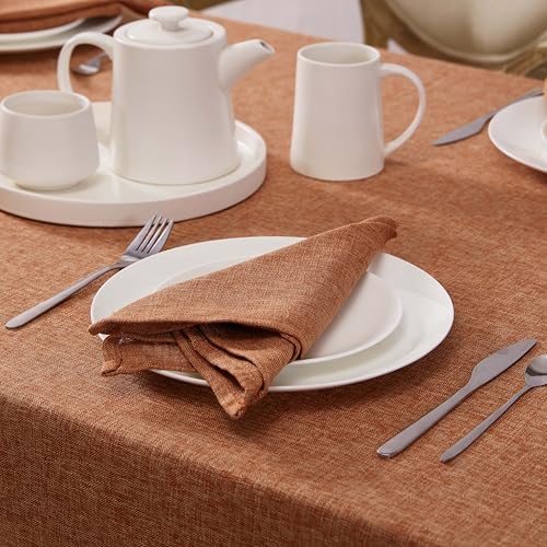 Laura Ashley Harper Tablecloth, 60" x 120", Spice - Image 5