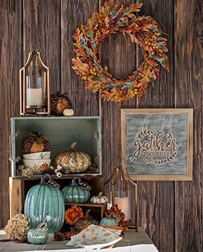 Boston International Handblown Glass Pumpkin Tabletop Décor, 5.75 x 5.25-Inches, Blue Autumn - Image 2