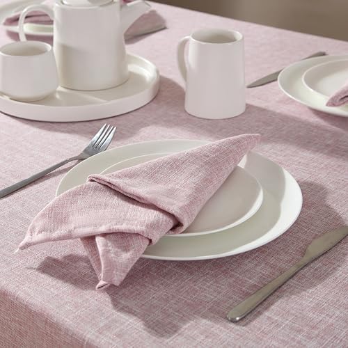 Laura Ashley Harper Tablecloth, 60" x 120", Blush - Image 4