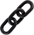 Santa Barbara Design Studio Home Décor Pure Design - Carved Marble Chain Link Décor, 13 x 4-Inch, Black
