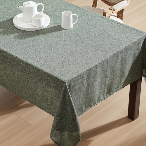 Laura Ashley Harper Tablecloth, 60" x 120", Olive - Image 4
