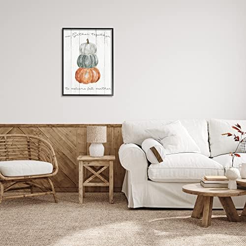 Pumpkins Gather Together Fall, 24 x 30 Inch Framed Giclée Print - Image 3