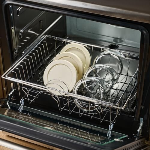 6-Piece Glass Food Storage Containers Set (3 Containers + 3 BPA-Free Lids) | 2-Cup, Leakproof | Microwave, Freezer, Oven & Dishwasher Safe | Ideal for Meal Prep & Pantry Organization, Beige