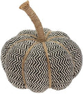 Boston International Pumpkin Décor Autumn & Fall Decorations, Medium, Chevron- Black/Cream by BostonInternational