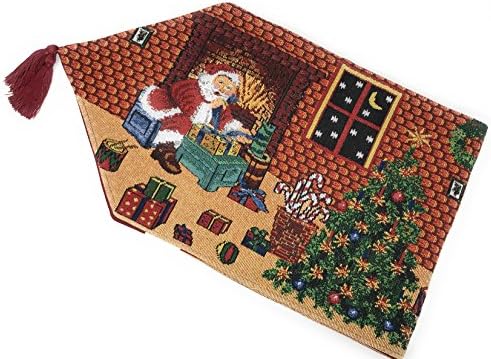 Tache Home Fashion Last Minute Preparations Christmas Festive Holiday Decorative Tapestry Table Runners, 13x72 by TacheHomeFashion