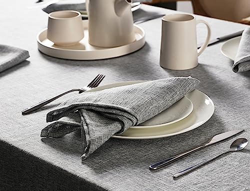 Laura Ashley Harper Set of 6 Napkins, 18" x 18", Ash Gray - Image 3