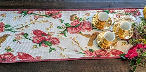 Tache Home Fashion VEG11712-1TR-1372 Sunflower Field Scarecrow Thanksgiving Autumn Harvest Country Farmhouse Vintage Decorative Woven Tapestry Table Runners, 13x94 - Image 6