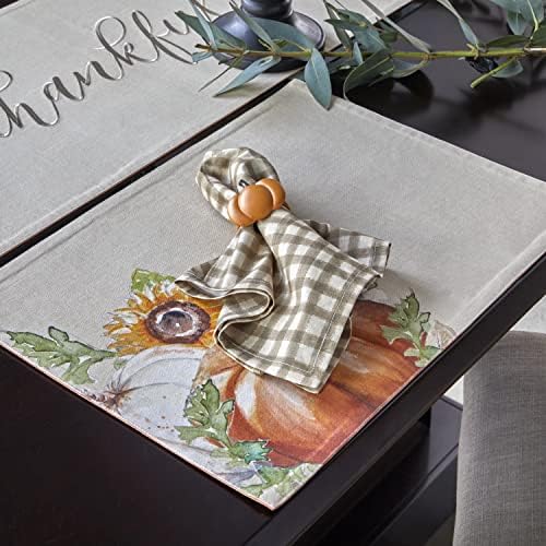 SKL Home Harvest Autumn Pumpkins Napkin Ring Set, Orange, 4 Count - Image 2