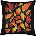 Autumn Leaves Autumn Season Thanksgiving Throw Pillow by Unknown
