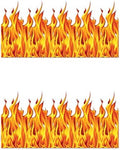Beistle Flame Backdrop 2 Piece, Multicolored
