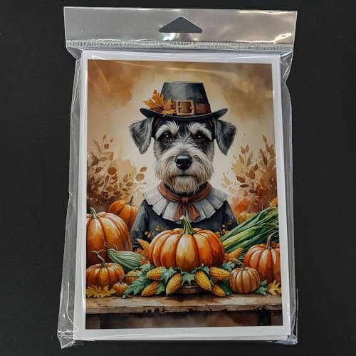 Caroline's Treasures Schnauzer Dogs Blank 5x7 Note Cards Set of 8 - Image 3