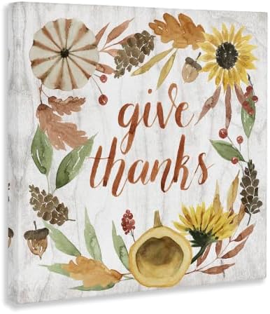 Stupell Industries Whimsical Thanksgiving, 30 x 30 Inch Canvas Wall Art - Image 2
