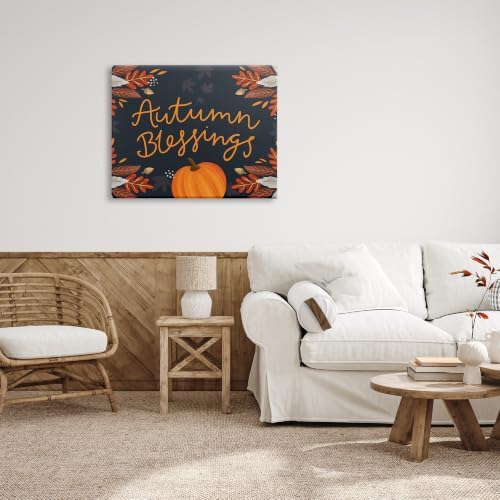 Autumn Blessings Fall Leaves, 30 x 40 Inch Canvas Wall Art - Image 4