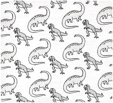 Hudson Baby Unisex Baby Cotton Flannel Receiving Blankets, Neutral Dino World, One Size - Image 5