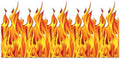 Beistle Plastic Flame Wall Backdrop, 4’ x 30’ – Photo Backdrop, Easy to Adhere Wall Covering, Party Decor, Burning Fire Photography Background for Birthdays, Holidays & Events