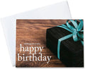 CEO Cards - Birthday Greeting Cards (Wrapped In Ribbon), 5x7 Inches, 25 Cards & 26 White Envelopes (B1702)