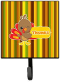 Caroline's Treasures BB7116SH4 Thanksgiving Turkey Thanks Leash or Key Holder, Wall Hooks, Key Hooks Holder, Coat Rack Wall Mount, Coat Hooks, Hooks for Hanging Keys, Towels, Aprons, Leashes, by CarolinesTreasures