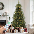 YITAHOME 6ft Prelit Pencil Green Aspen Fir Christmas Tree with Remote by YITAHOME